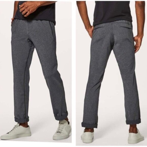 Lululemon Men's Discipline Pant Heathered Black Gray Size XL - Picture 1 of 12